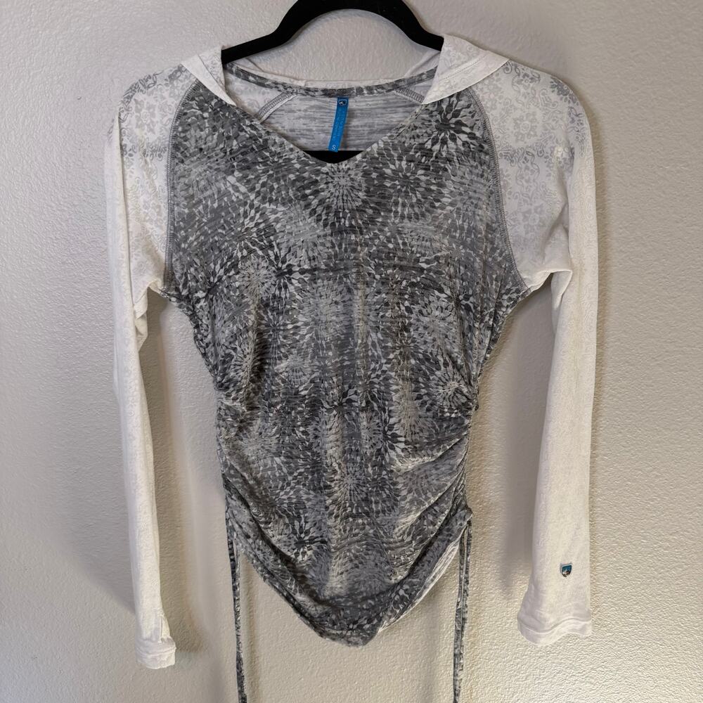 Kuhl Women's Destini Hoodie Pullover Long Sleeve Cinch Side Shirt Size S